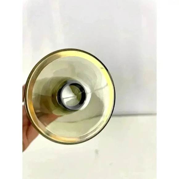 Antique Hand Painted Floral with Gold Trim Glass Bud Vase 8" - Picture 14 of 16